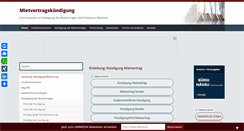Desktop Screenshot of mietvertragskuendigung.ch